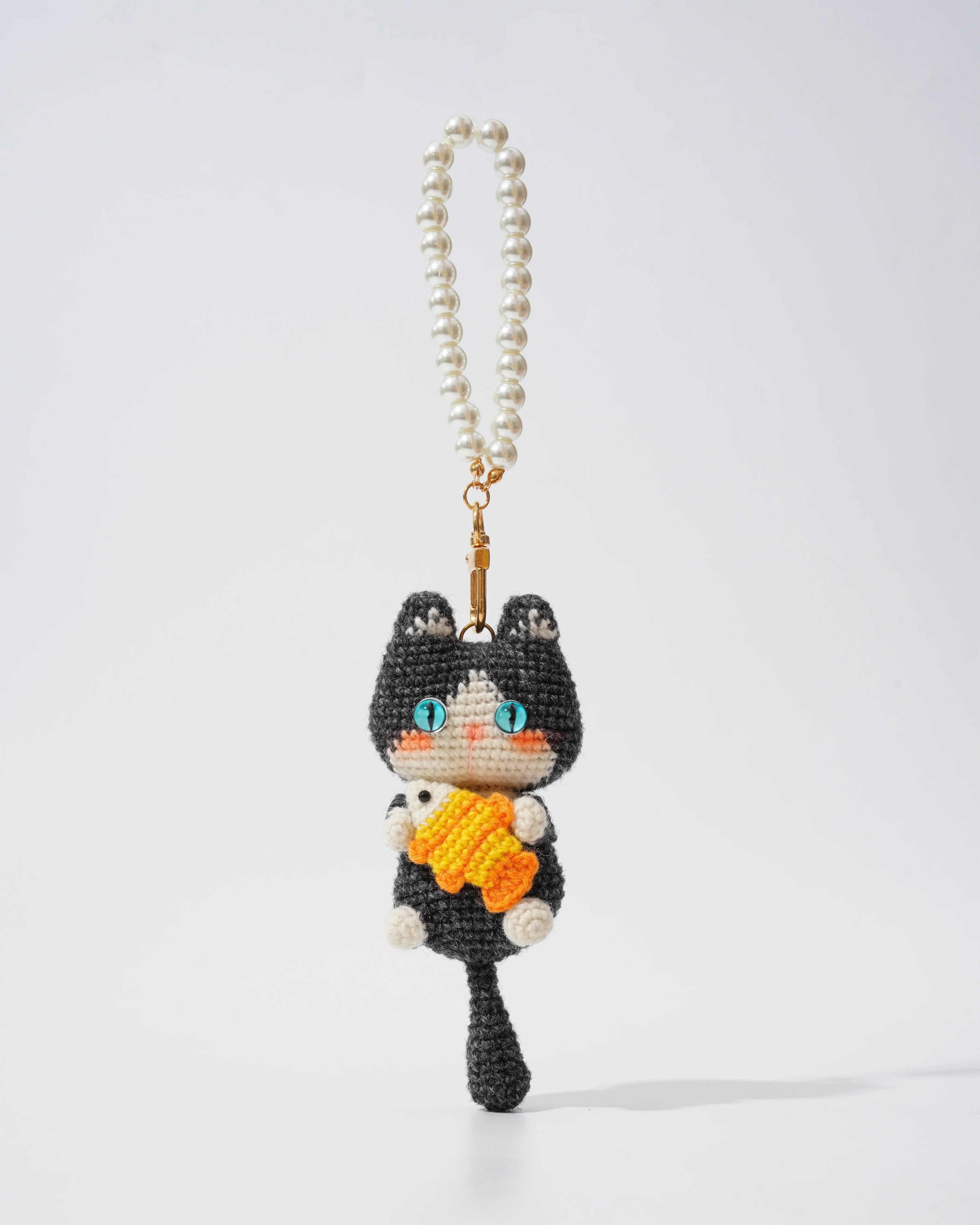 Pancake Cats Bag Charms - Shetland Wool