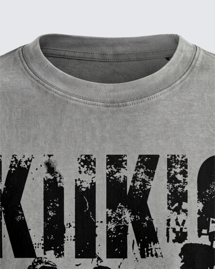 Vintage Washed KIIKIO Graphic Oversized T-Shirt