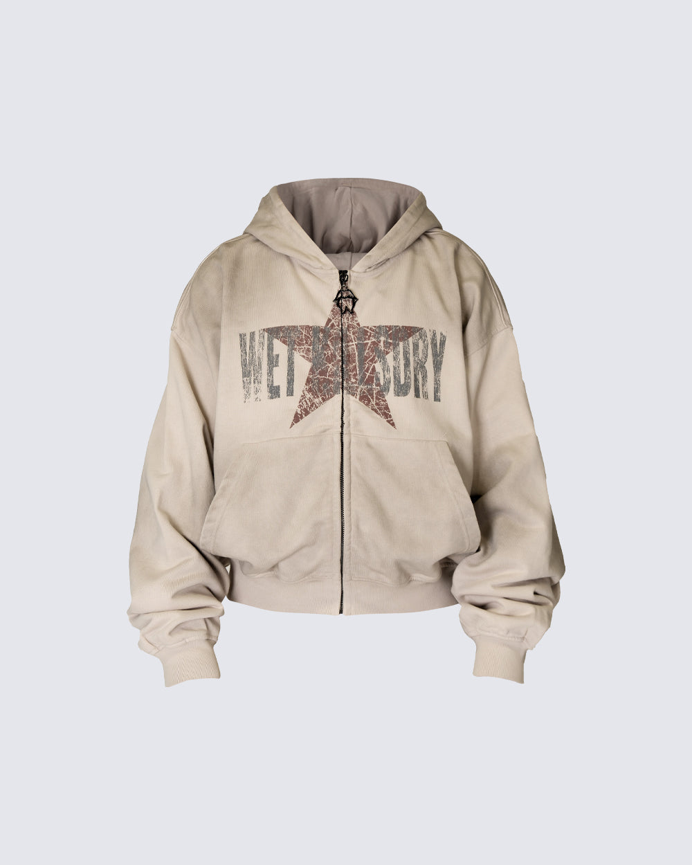 Vintage Star Graphic Zip Hoodie