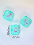 1Pc 3D Cartoon Cube Squishy Toy Realistic Simulation Block Model Creative Art Craft Geometric Sculpture Desktop Tabletop Display Miniature Ornament Sensory Fidget Stress Ball Relief Gift