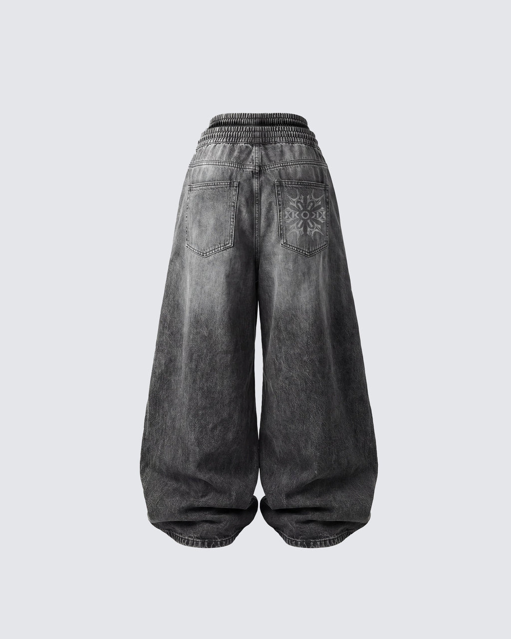 KIIKIO-Double-Ended Washed Loose-Fit SweatPants