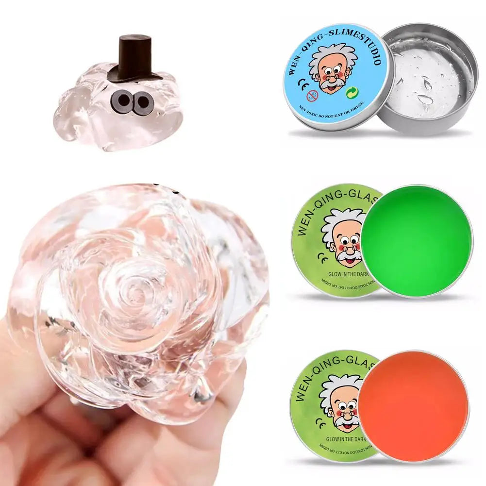 Non-newtonian Liquid Decompression Toy Transparent Liquid Glass DIY Handmade Fun Stress Relieving Non Stick Children Gifts