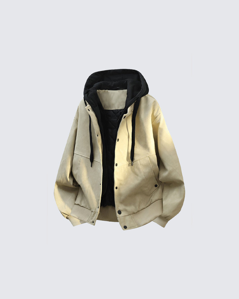 Loose Casual Streetwear with Hoodie