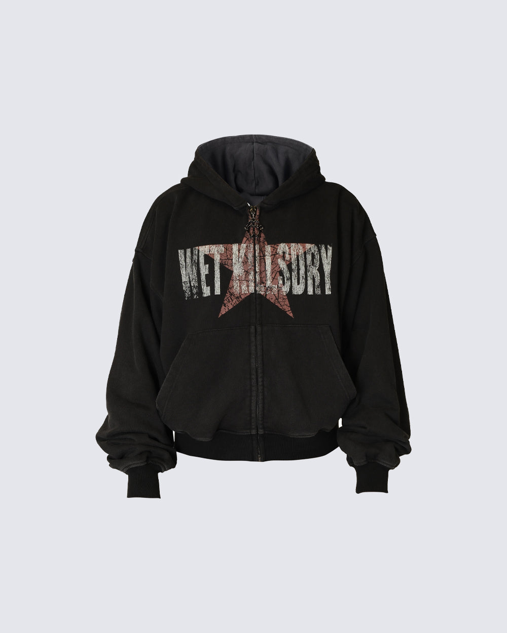 Vintage Star Graphic Zip Hoodie