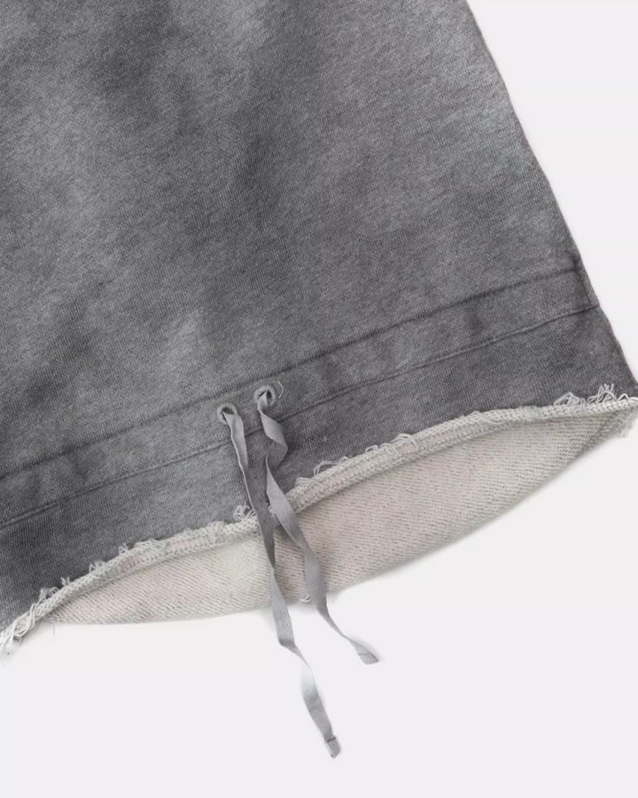 Retro Washed Nnique Drawstring Athletic Shorts