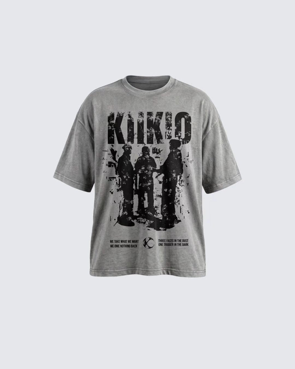 Vintage Washed KIIKIO Graphic Oversized T-Shirt