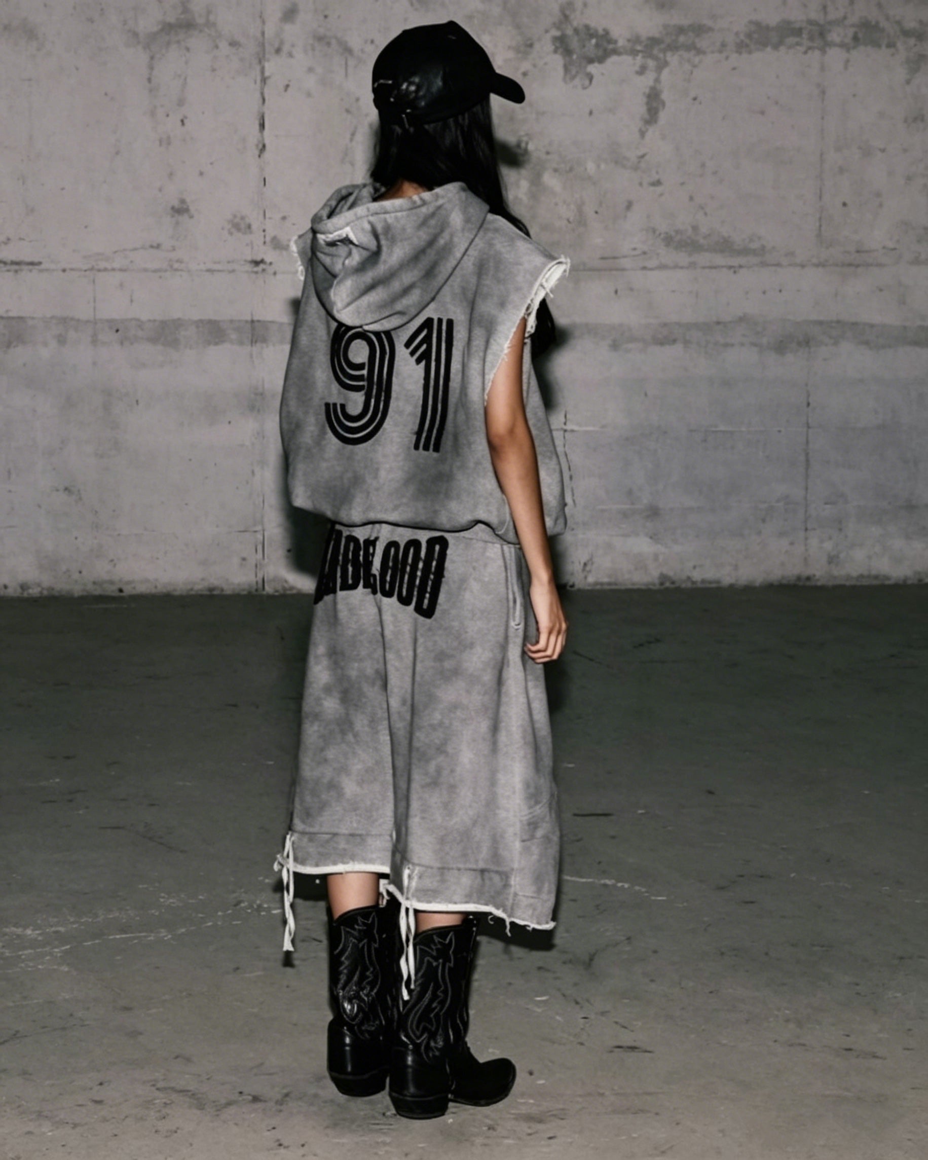 Retro Washed Nnique Drawstring Athletic Shorts